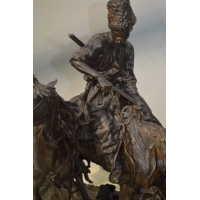 Divers BRONZE RUSSE COSAQUE APRES DE COMBAT Evgeni Alexandrovich LANCERAY (1848-1886) par CHOPIN - France XIXè {PRODUCT_REFERENC