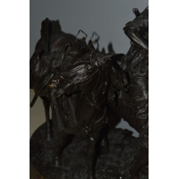 Divers BRONZE RUSSE COSAQUE APRES DE COMBAT Evgeni Alexandrovich LANCERAY (1848-1886) par CHOPIN - France XIXè {PRODUCT_REFERENC