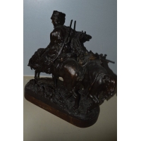 Divers BRONZE RUSSE COSAQUE APRES DE COMBAT Evgeni Alexandrovich LANCERAY (1848-1886) par CHOPIN - France XIXè {PRODUCT_REFERENC