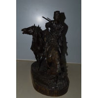 Divers BRONZE RUSSE COSAQUE APRES DE COMBAT Evgeni Alexandrovich LANCERAY (1848-1886) par CHOPIN - France XIXè {PRODUCT_REFERENC