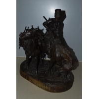 Divers BRONZE RUSSE COSAQUE APRES DE COMBAT Evgeni Alexandrovich LANCERAY (1848-1886) par CHOPIN - France XIXè {PRODUCT_REFERENC