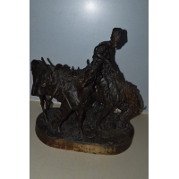Divers BRONZE RUSSE COSAQUE APRES DE COMBAT Evgeni Alexandrovich LANCERAY (1848-1886) par CHOPIN - France XIXè {PRODUCT_REFERENC
