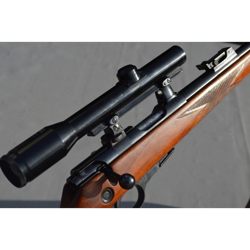 CARABINE WALTHER KKJ SPORTWAFFENFABRIK avec LUNETTE Calibre 22LR - ALL XXè CARABINE WALTHER KKJ SPORTWAFFENFABRIK avec LUNETTE Calibre 22LR - ALL XXè