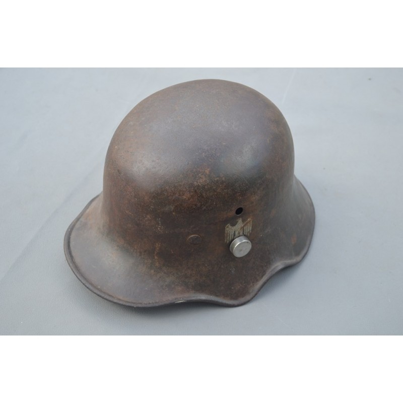 CASQUE Modèle 18 à échancrures Insigne Wehrmach - ALL 2nd GMt CASQUE Modèle 18 à échancrures Insigne Wehrmach - ALL 2nd GMt