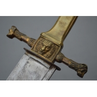 Armes Blanches IMPOSANT et LARGE SABRE DE SAPEURS DES REGIMENTS SUISSES  - France RESTAURATION 1815 - 1830 {PRODUCT_REFERENCE} -