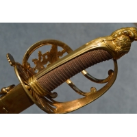 Armes Blanches SABRE OFFICIER INFANTERIE AU CHIEN et TROPHES - France Révolution {PRODUCT_REFERENCE} - 2
