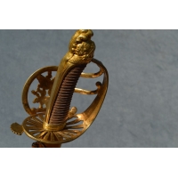 Armes Blanches SABRE OFFICIER INFANTERIE AU CHIEN et TROPHES - France Révolution {PRODUCT_REFERENCE} - 14