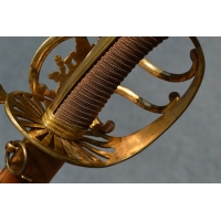 Armes Blanches SABRE OFFICIER INFANTERIE AU CHIEN et TROPHES - France Révolution {PRODUCT_REFERENCE} - 22