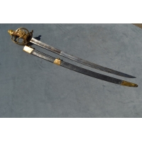 Armes Blanches SABRE OFFICIER INFANTERIE AU CHIEN et TROPHES - France Révolution {PRODUCT_REFERENCE} - 24