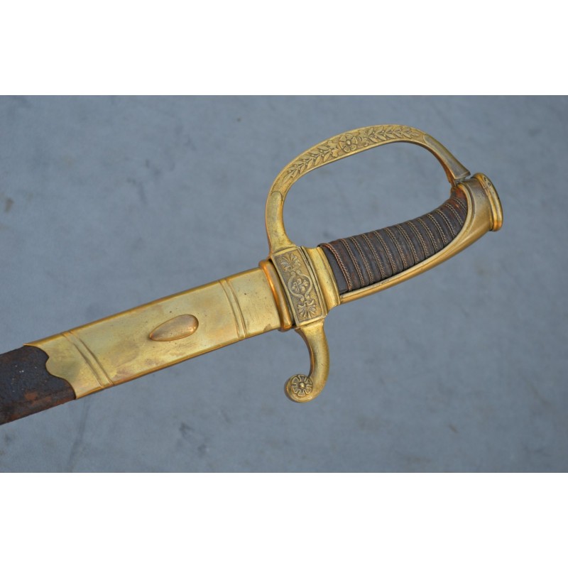 SABRE OFFICIER COMPAGNIES D'ELITES INFANTERIE GARDE ROYALE Modèle 1816 - FR Restauration SABRE OFFICIER COMPAGNIES D'ELITES INFANTERIE GARDE ROYALE Modèle 1816 - FR Restauration