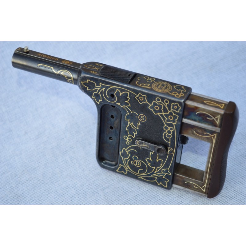 PISTOLET LUXE GAULOIS 8mm Manufacture Saint Etienne France XIXè PISTOLET LUXE GAULOIS 8mm Manufacture Saint Etienne France XIXè