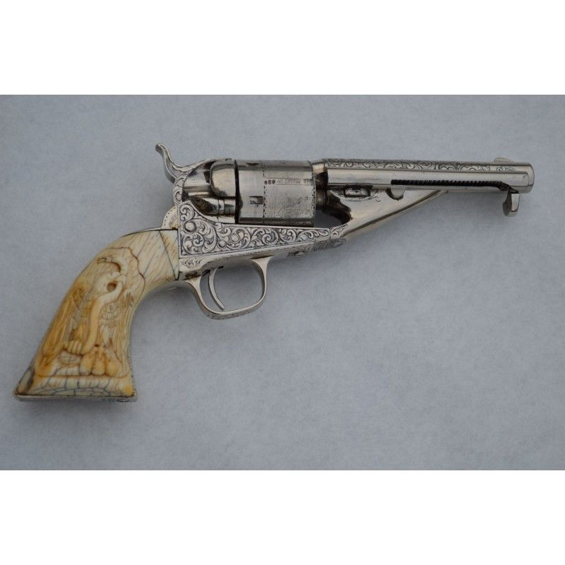 REVOLVER COLT 1861 Gravé Conversion 38 LC - US XIXè REVOLVER COLT 1861 Gravé Conversion 38 LC - US XIXè