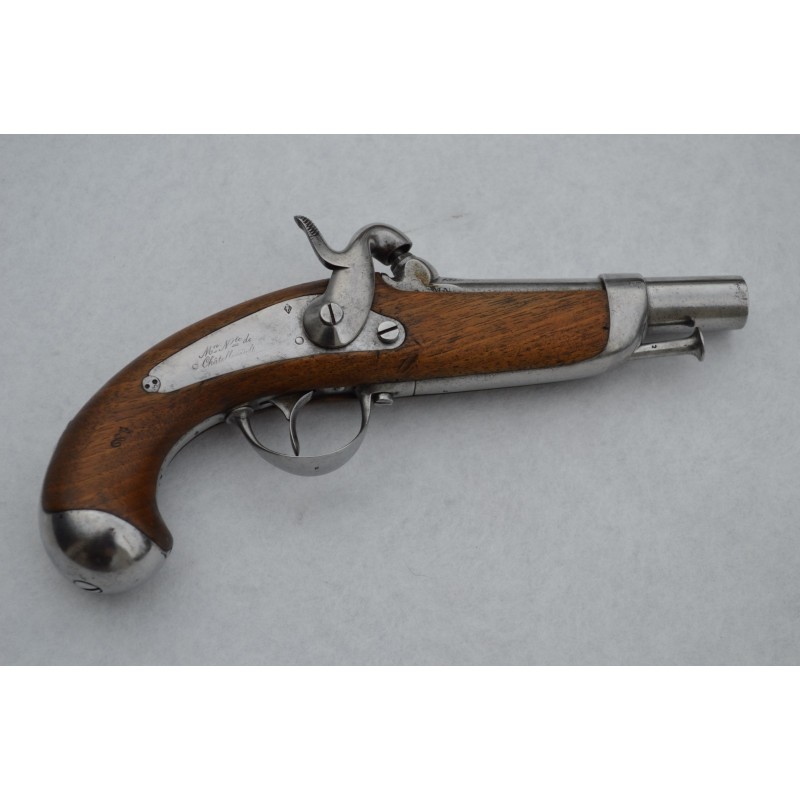 PISTOLET DE GENDARMERIE Modèle 1842 Mre CHATELLERAULT 1849 - France époque Louis Philippe PISTOLET DE GENDARMERIE Modèle 1842 Mre CHATELLERAULT 1849 - France époque Louis Philippe