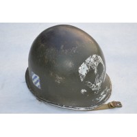 Archives  CASQUE US M1A1 3èDI Américaine Démineur Hiver 1944 Vosges {PRODUCT_REFERENCE} - 4