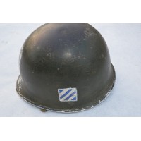 Archives  CASQUE US M1A1 3èDI Américaine Démineur Hiver 1944 Vosges {PRODUCT_REFERENCE} - 7