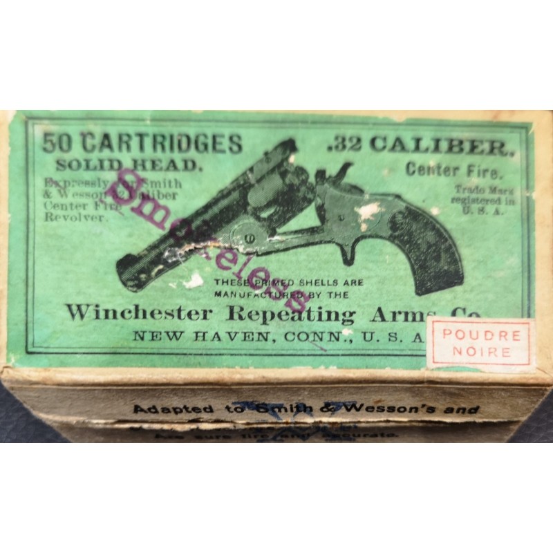 50 Cartouches Collector Winchester Repeating Arms C° Calibre 32 S&W 50 Cartouches Collector Winchester Repeating Arms C° Calibre 32 S&W