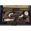 COFFRET MINIATURE PAIRE PISTOLETS VOYAGE & ACCESSOIRES  - Belgique XIXè
