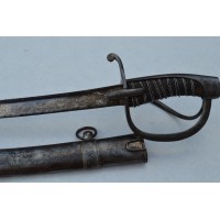 Armes Blanches SABRE DES OFFICIERS DE CHASSEURS A CHEVAL OU LANCIERS EN FER MODÈLE AN IX 1801  - FRANCE CONSULAT PREMIER EMPIRE 