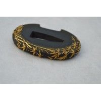 Art Japon TSUBA TANTO SHAKUDO et BAMBOU OR - JAPON EDO {PRODUCT_REFERENCE} - 2