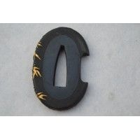 Art Japon TSUBA TANTO SHAKUDO et BAMBOU OR - JAPON EDO {PRODUCT_REFERENCE} - 5