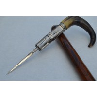 Archives  CANNE REVOLVER DAGUE Cal. 22 long Z ou short vers 1890 - Belgique XIXè {PRODUCT_REFERENCE} - 1