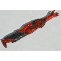 Art du Japon TANTO JAPON XIXè à FIGUE DE NIO EN BOIS LAQUE {PRODUCT_REFERENCE} - 1
