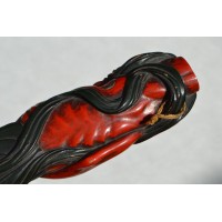 Art du Japon TANTO JAPON XIXè à FIGUE DE NIO EN BOIS LAQUE {PRODUCT_REFERENCE} - 22