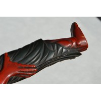 Art du Japon TANTO JAPON XIXè à FIGUE DE NIO EN BOIS LAQUE {PRODUCT_REFERENCE} - 27