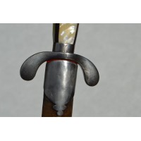Couteaux Anciens & Divers FORTE DAGUE ALLEMANDE Double tranchants incurvés XIXè à plaquettes NACRE {PRODUCT_REFERENCE} - 10