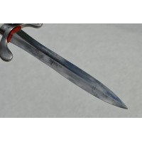 Couteaux Anciens & Divers FORTE DAGUE ALLEMANDE Double tranchants incurvés XIXè à plaquettes NACRE {PRODUCT_REFERENCE} - 3