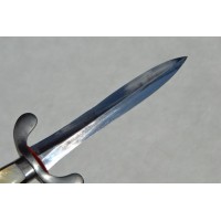 Couteaux Anciens & Divers FORTE DAGUE ALLEMANDE Double tranchants incurvés XIXè à plaquettes NACRE {PRODUCT_REFERENCE} - 6