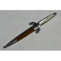 Couteaux Anciens & Divers FORTE DAGUE ALLEMANDE Double tranchants incurvés XIXè à plaquettes NACRE {PRODUCT_REFERENCE} - 7