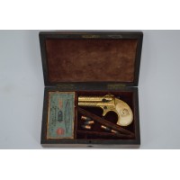 Catalogue Magasin PISTOLET REMINGTON DOUBLE DERRINGER LUXE Doré en COFFRET Calibre 41 RIMFIRE - US XIXè {PRODUCT_REFERENCE} - 4