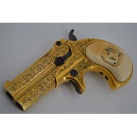 Catalogue Magasin PISTOLET REMINGTON DOUBLE DERRINGER LUXE Doré en COFFRET Calibre 41 RIMFIRE - US XIXè {PRODUCT_REFERENCE} - 1