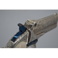 Armes de Poing PISTOLET REMINGTON DOUBLE DERRINGER LUXE Gravé Argenté Calibre 41 RIMFIRE - US XIXè {PRODUCT_REFERENCE} - 3