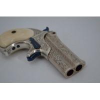 Armes de Poing PISTOLET REMINGTON DOUBLE DERRINGER LUXE Gravé Argenté Calibre 41 RIMFIRE - US XIXè {PRODUCT_REFERENCE} - 12