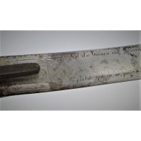 Armes Blanches SABRE DU CHEF DE BRIGADE DUPLESSIS 7e HUSSARD BATAILLE de BYR EL BAR EGYPTE 2 Avril 1799 - France Directoire Cons