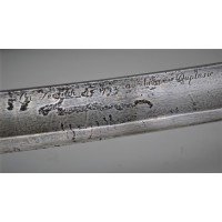 Armes Blanches SABRE DU CHEF DE BRIGADE DUPLESSIS 7e HUSSARD BATAILLE de BYR EL BAR EGYPTE 2 Avril 1799 - France Directoire Cons