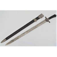Armes Blanches GRAND  SABRE DE VENERIE  VIVE LE ROY LOUIS XV vers 1760   94 CM  -  France Ancienne Monarchie {PRODUCT_REFERENCE}