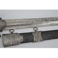 Armes Blanches GRAND SABRE VENERIE DAGUE DE CHASSE ROYALE  VIVE LE ROY LOUIS XV vers 1760   94 CM  -  France Ancienne Monarchie 