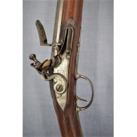 Armes Longues FUSIL à SILEX d'OFFICIER DE LA MILICE modèle 1754-59 par GRRILLET A CHALON - FRANCE GUERRE DE 7ANS 1756 -1763 {PRO