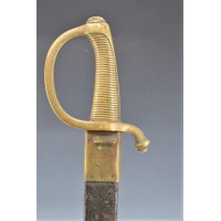 Marine Militaire Très Rare SABRE BRIQUET INFANTERIE DE MARINE MILITAIRE MODÈLE de l'An IX / 1801-1802 France Premier Empire -