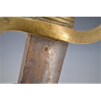 Marine Militaire Très Rare SABRE BRIQUET INFANTERIE DE MARINE MILITAIRE MODÈLE de l'An IX / 1801-1802   France Premier Empire  -