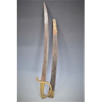 Marine Militaire Très Rare SABRE BRIQUET INFANTERIE DE MARINE MILITAIRE MODÈLE de l'An IX / 1801-1802   France Premier Empire  -