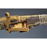 Archives  EXCEPTIONNEL PISTOLET DE LUXE A SILEX CAUCASIEN COSAQUE RUSSE 1870 DAMAS OR ARGENT {PRODUCT_REFERENCE} - 15