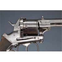 Armes de Poing GRAND REVOLVER FRANCOTTE 1858 type LEFAUCHAUX Calibre 12mm à Broche - BELGIQUE XIXè {PRODUCT_REFERENCE} - 2