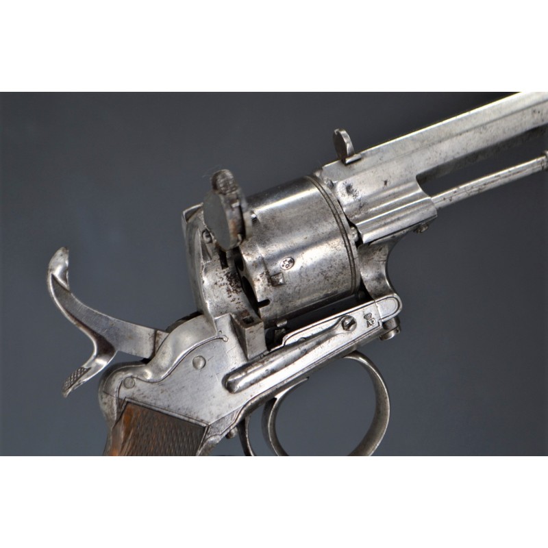 Armes de Poing GRAND REVOLVER FRANCOTTE 1858 type LEFAUCHAUX Calibre 12mm à Broche - BELGIQUE XIXè {PRODUCT_REFERENCE} - 6