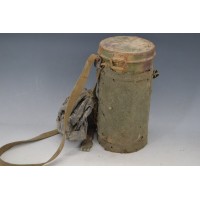Archives  BOITIER DE MASQUE ANTI GAZ CAMOUFLAGE TROIS TONS - ALLEMAGNE WW2 {PRODUCT_REFERENCE} - 14
