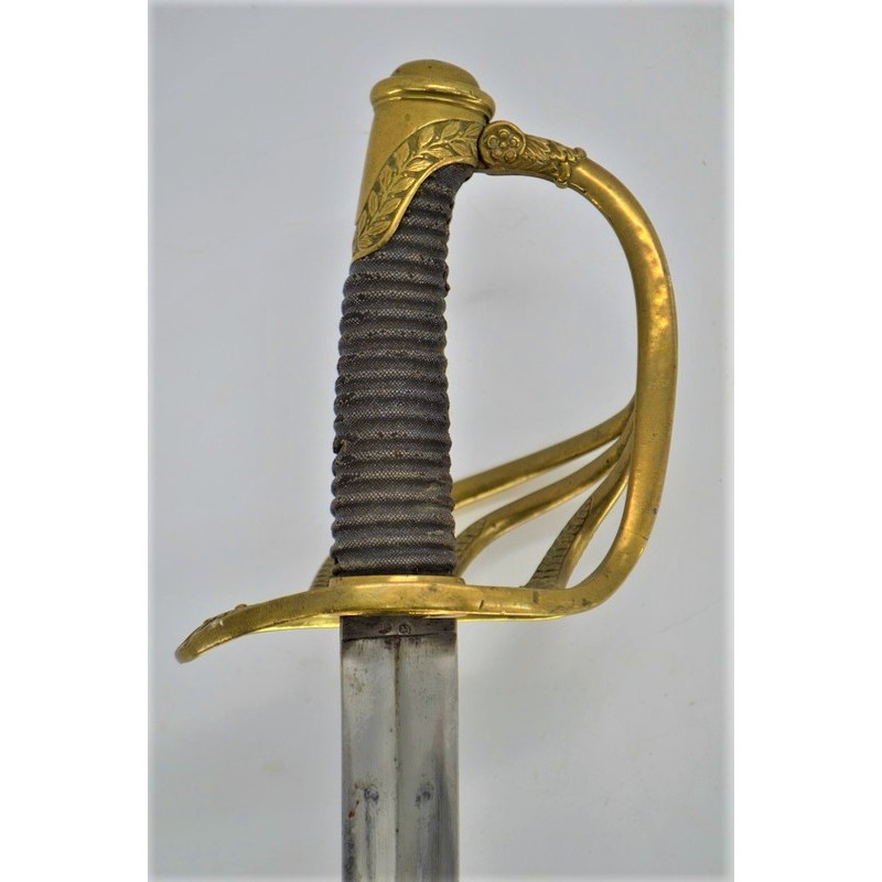Armes Blanches SABRE DE DRAGON 1854 OFFICIER LAME PREVAL TRIANGULAIRE {PRODUCT_REFERENCE} - 19