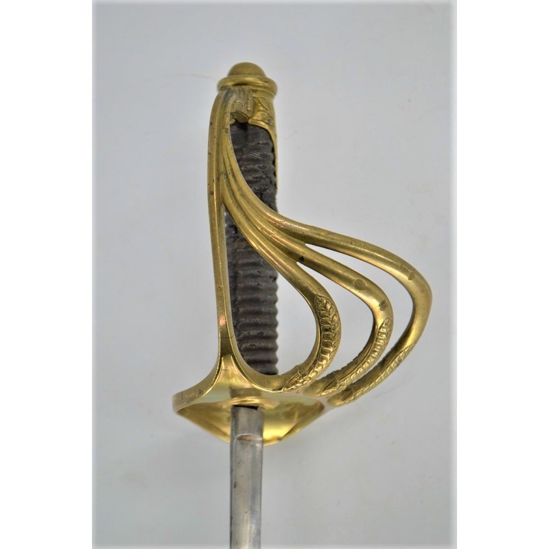 Armes Blanches SABRE DE DRAGON 1854 OFFICIER LAME PREVAL TRIANGULAIRE {PRODUCT_REFERENCE} - 4